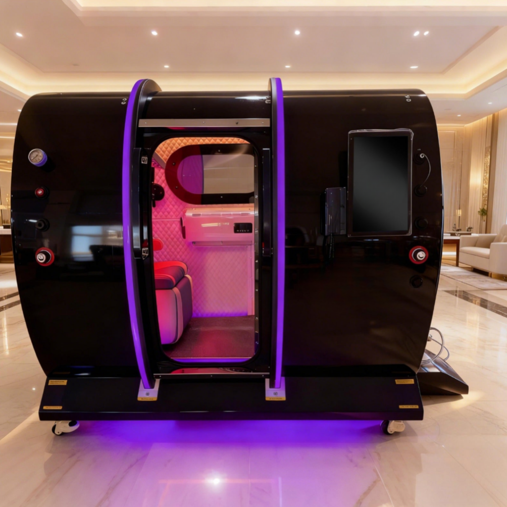 Seated Hard-Shell Hyperbaric Oxygen Chamber (1.0–2.0 ATA) – Clinical Dual