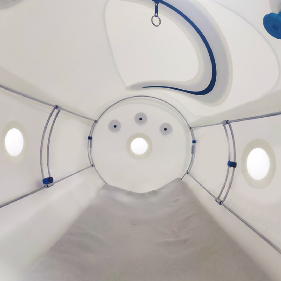 Lying Soft-Shell Hyperbaric Oxygen Chamber (1.5 ATA) – Certified Pre-Owned